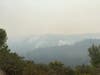 Spot fires burn in mountains west of Healdsburg after the Walbridge Fire swept through Sonoma County.
