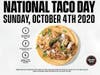 Three steps to free tacos Oct. 4 at Chronic Tacos in California.