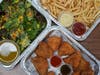 Birdie G's in Santa Monica offers a take-out, chicken "Winner, Winner, Family Dinner" for $75.