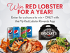 Red Lobster launches sweeps to win free food for a year.