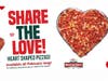 Show you care with a heart-shaped pizza from Mountain Mike’s.