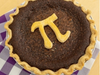 Among Pi Day specials is The Pie Hole's Chocolate Brownie Pie -- topped with a Pi sign.