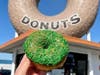 St. Patrick’s Day donuts are a one-day offer at Randy's Donuts in Southern California.
