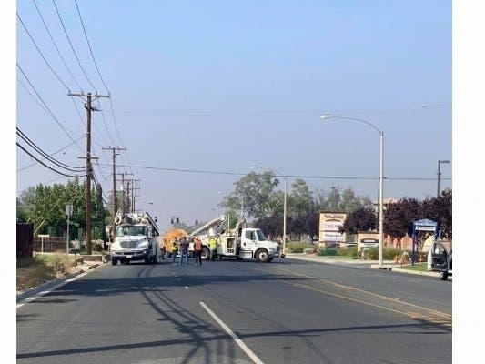 Scene from October 8, 2020, in Beaumont where a bucket truck was stolen in the area of Beaumont Avenue and Oak Valley Parkway. 