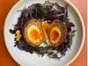 Redbird in Los Angeles has Scotch Eggs among prix-fixe menu choices for Mother's Day brunch & dinner.