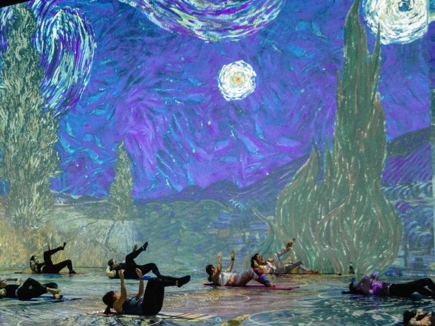 Sign ups begin for "Gogh with Lifeway Kefir Immersive Yoga" at Immersive Van Gogh exhibit in San Francisco.