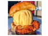 iniBurger's Nashville Hot Chicken and Ice Cream sandwich.