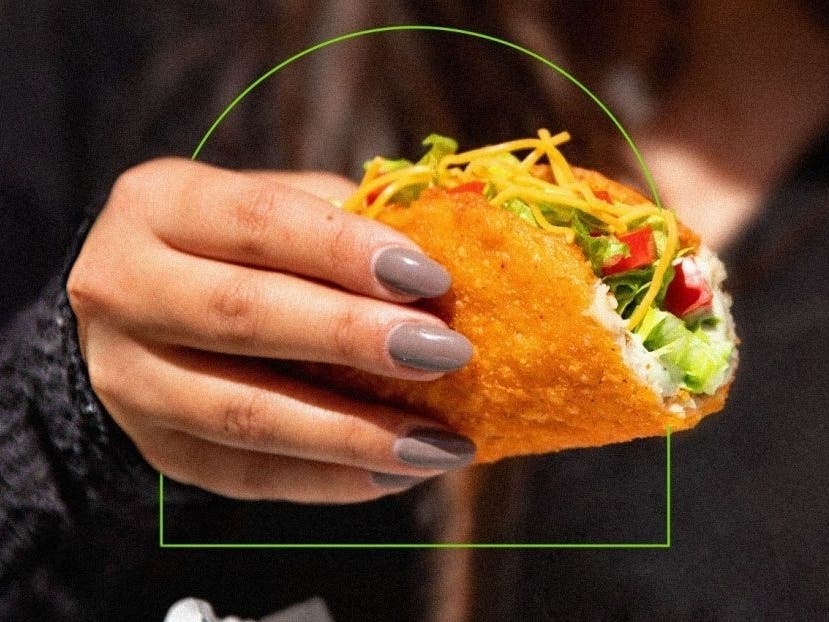 Taco Bell diners can order the "Naked Chalupa with a Crispy Plant-Based Shell" during its test phase through the weekend.