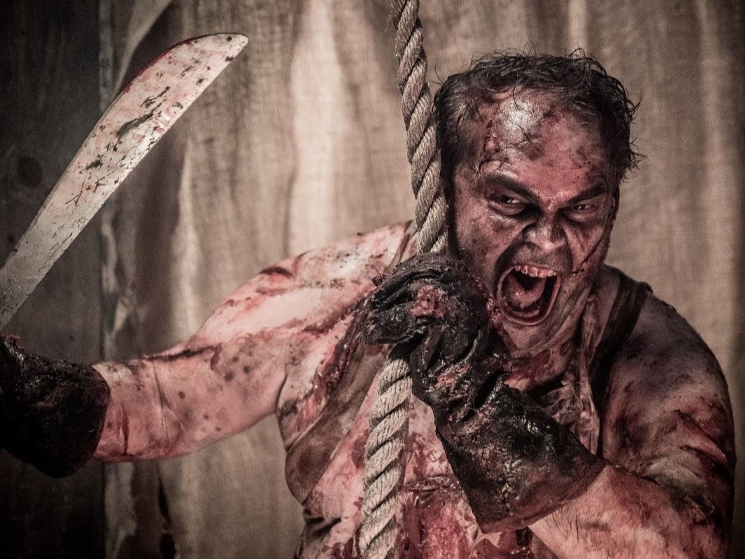 Simon of Simon’s Slaughterhouse. Part of SeaWorld San Diego's Howl-O-Scream - one of the creepy, "good times" during the 2021 Halloween season.