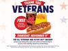Wienerschnitzel is giving away free chili dog, small fries & small Pepsi to vets and active duty for Veterans Day 2021.