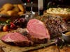 Traditional prime rib, shown above, Cajun-fried turkey and garlic peppercorn prime rib are part of 2021 Thanksgiving offerings from Dickey’s Barbecue Pit. 