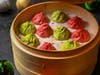 Paradise Dynasty in Costa Mesa has Christmas-inspired, red & green soup dumplings on menu Dec. 15-31.