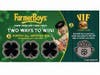 Farmer Boys on East Valley Parkway in Escondido will offer each guest a St. Patrick’s Day lucky scratcher March 8-17. Wins guaranteed.