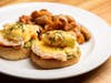 Laguna Beach's Las Brisas will serve a four-course, dine-in-only Easter Brunch, featuring smoked salmon tostada, lamb chops & such Benedict specials as lobster Benedict (pictured)., 