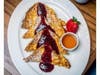 Brioche French toast, eggs Benedict Florentine, huevos rancheros & traditional Jewish dishes offered for Mother's Day brunch at The Milky Way on West Pico Boulevard, Los Angeles.