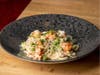 Lobster Udon Carbonara is one of two special dishes featured Mother's Day weekend at Chef Michael Mina & Ayesha Curry's restaurant International Smoke, San Francisco.