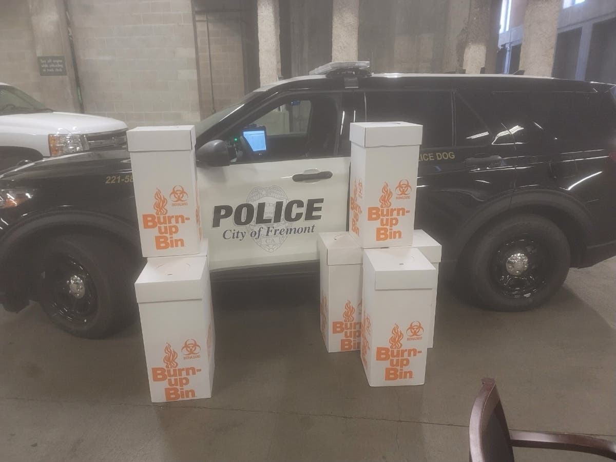 Fremont Police Department joined the DEA's National Prescription Drug Take Back Day 2022.