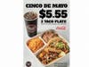 A May 5, Cinco de Mayo $5.55 deal offered at participating Chronic Tacos in California. And on May 7, a grand opening in Menifee will include visit from Jackass' Wee Man, taco giveaways & discounts.