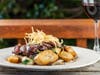 Dine in or order takeout, including grilled, pasture-raised Autonomy Farms flat iron steak, for Father's Day from Farmhouse at Roger’s Gardens in Corona Del Mar.