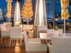 Patio dining at A+O Restaurant & Bar, at Balboa Bay Resort, offers prime view of Newport Beach fireworks extravaganza.