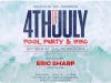 Pool parties, for ages 21 & up, planned July 2-4 at Skybar at Mondrian Los Angeles. July 4th event includes BBQ,