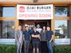 Ojai Burger co-founders Carl Tong, Kasper Hsu, Michael Wu & Peter Yang (front), with Yume Japanese Burger team in back with Takeshi Ozaki and his wife, Chikage Ozaki, on the right.