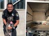 San Ramon Police Department Officer Tjahjadi rescued a pup locked in the back of a box truck as temps climbed Thusday.