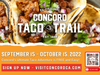 It's the perfect time to hop on the 2022 Concord Taco Trail challenge.