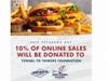 On Nov. 11, 10% of online and app orders will be donated to Tunnel to Towers Foundation at Wayback Burgers.
