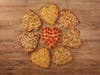 Papa Johns' heart-shaped pizzas -- thin crust with cheese & toppings -- are offered through Valentine's Day.