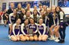 Sayville Varsity Cheerleaders at County Competition