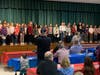 Students sing patriotic songs