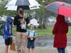 Cherry Avenue Principal Dr. Lisa Ihne welcomes family on first day.