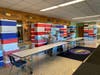 Sayville High School Community Assembled Gift Boxes for 200 Children.