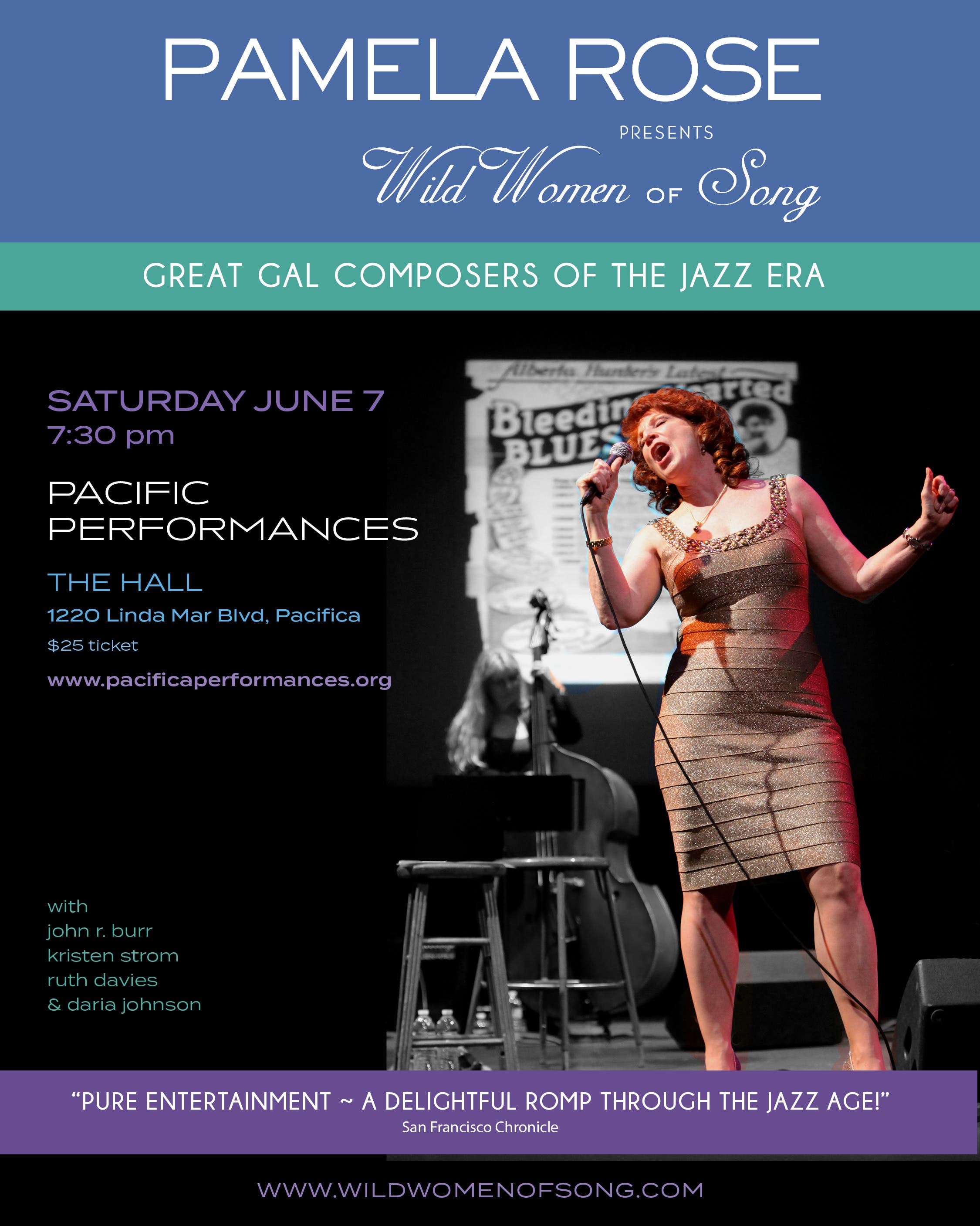 Pamela Rose with Wild Women of Song: Great Gal Composers of the Jazz Era
