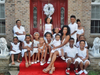 Shellee and small friends at an earlier White Party.