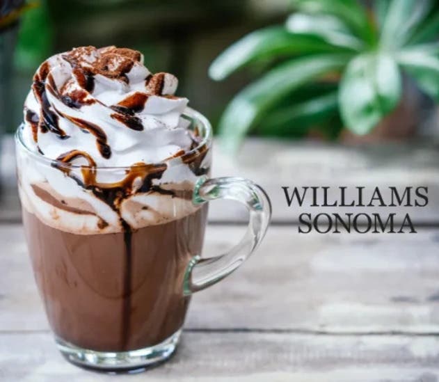 Frozen Hot Chocolate at Williams Sonoma at MarketFair