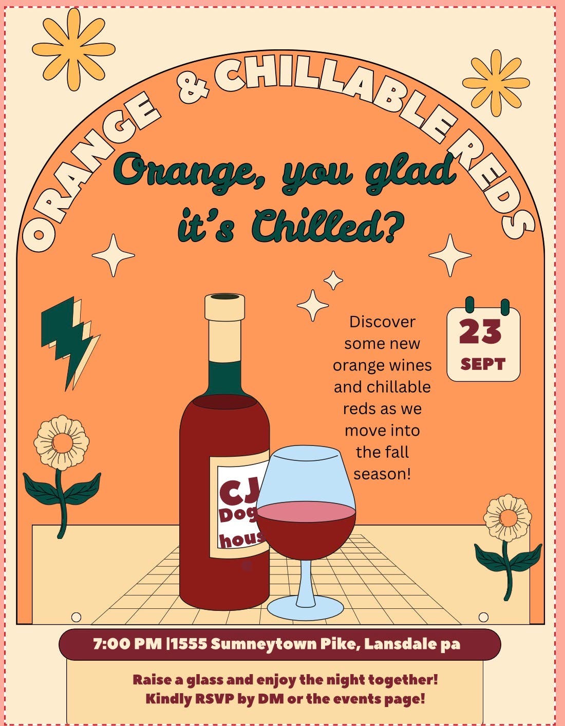 Orange, you glad it's chilled? 