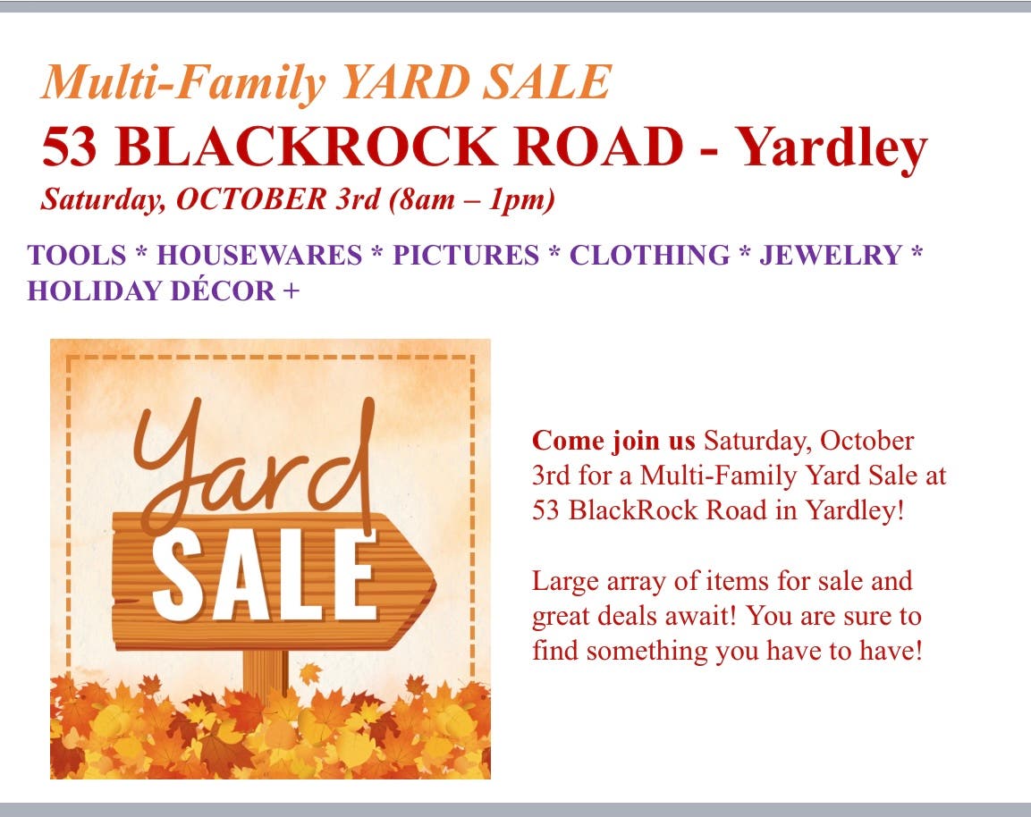 Multi-Family Yard Sale