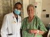 Mission Hospital electrophysiologist, Dr. Aseem Desai and Esther Venzlaff the day after her robotic cardiac ablation procedure.
