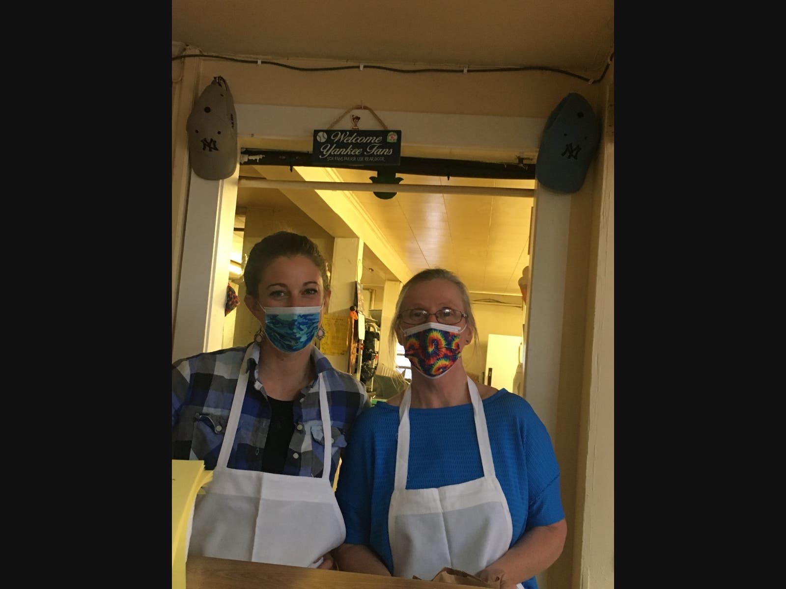 St. Anthony's Bakery's friendly staff - Kendra and Bonnie
