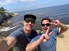 Dr. Barrows (right), flanked by DISC nurse/surf buddy Justin (left), has finished physical therapy and is now working on getting stronger so he can surf again very soon.