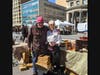 Beekeeper, David Graves, was the first to put hives on NYC rooftops. I ran into him at the Union Square Farmers Market.