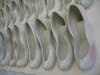 Memoirs of Lady, Slip-Cast Porcelain Galze fired to Cone 10 reduction by Veronica Juyoun Byun at the Monmouth Museum.