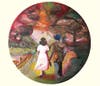King & Queen, oil on round burlap, 2019 by Susu Pianchupattana