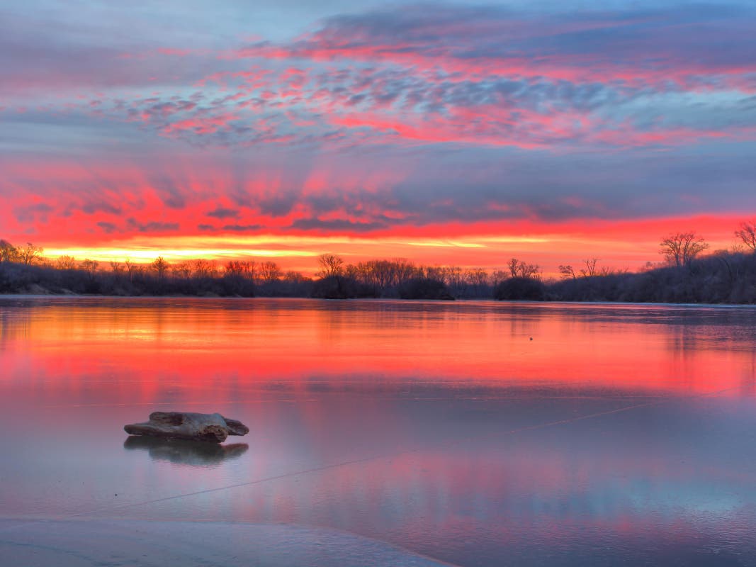 Channahon resident Kevin Kuchler won the Forest Preserve's 2020 photo contest with this sunrise shot. The 2021 contest begins May 1. 
