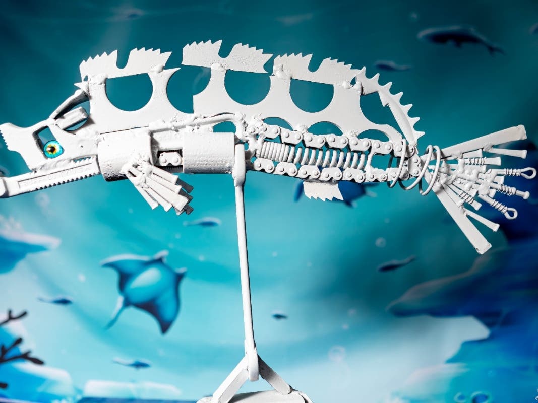 View art inspired by nature during the "Natural World Art Exhibit" at Hidden Oaks Nature Center in Bolingbrook. The exhibit runs through Jan. 26. 