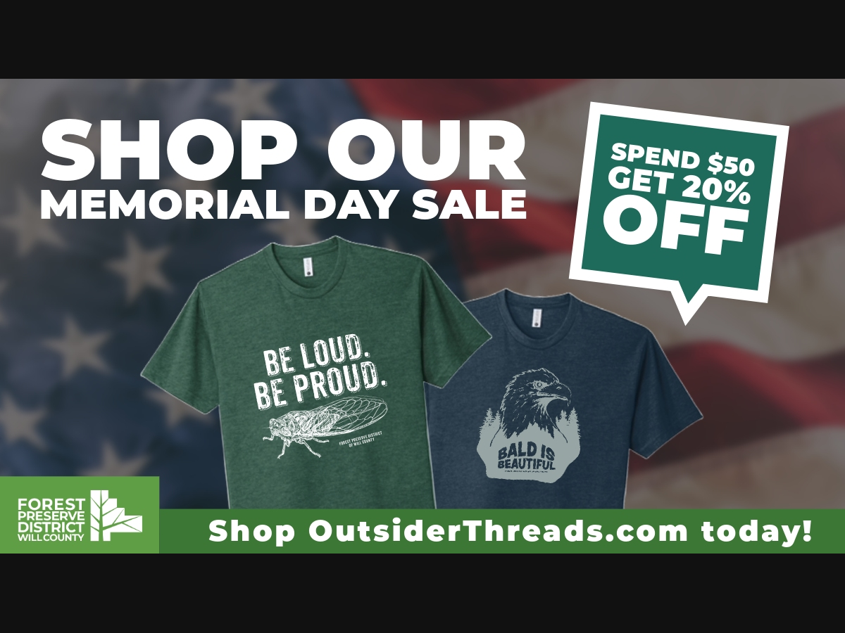 All online merchandise is 20% off with a $50 purchase.