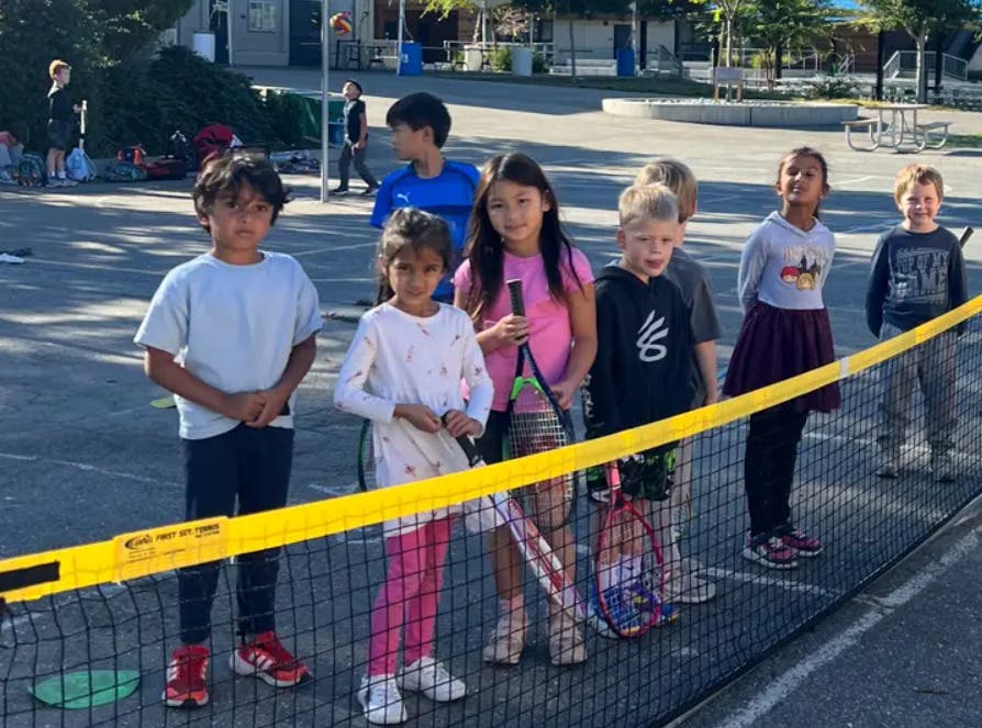Fun After School Tennis Program at Oak Knoll Elementary