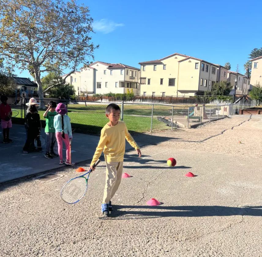 Fun After-School Tennis Program at Vallemar School